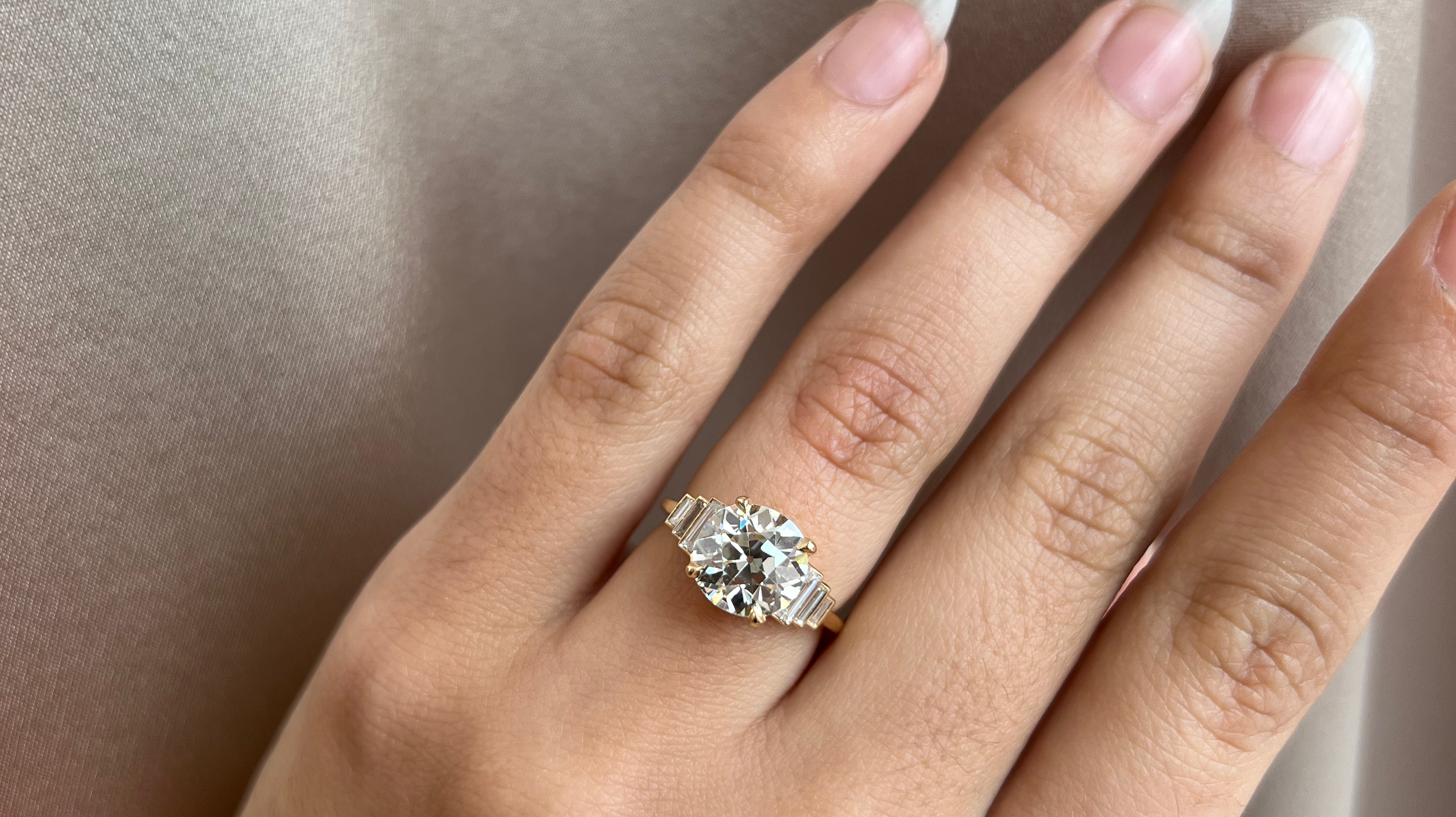 Old European Cut Vintage Engagement Ring