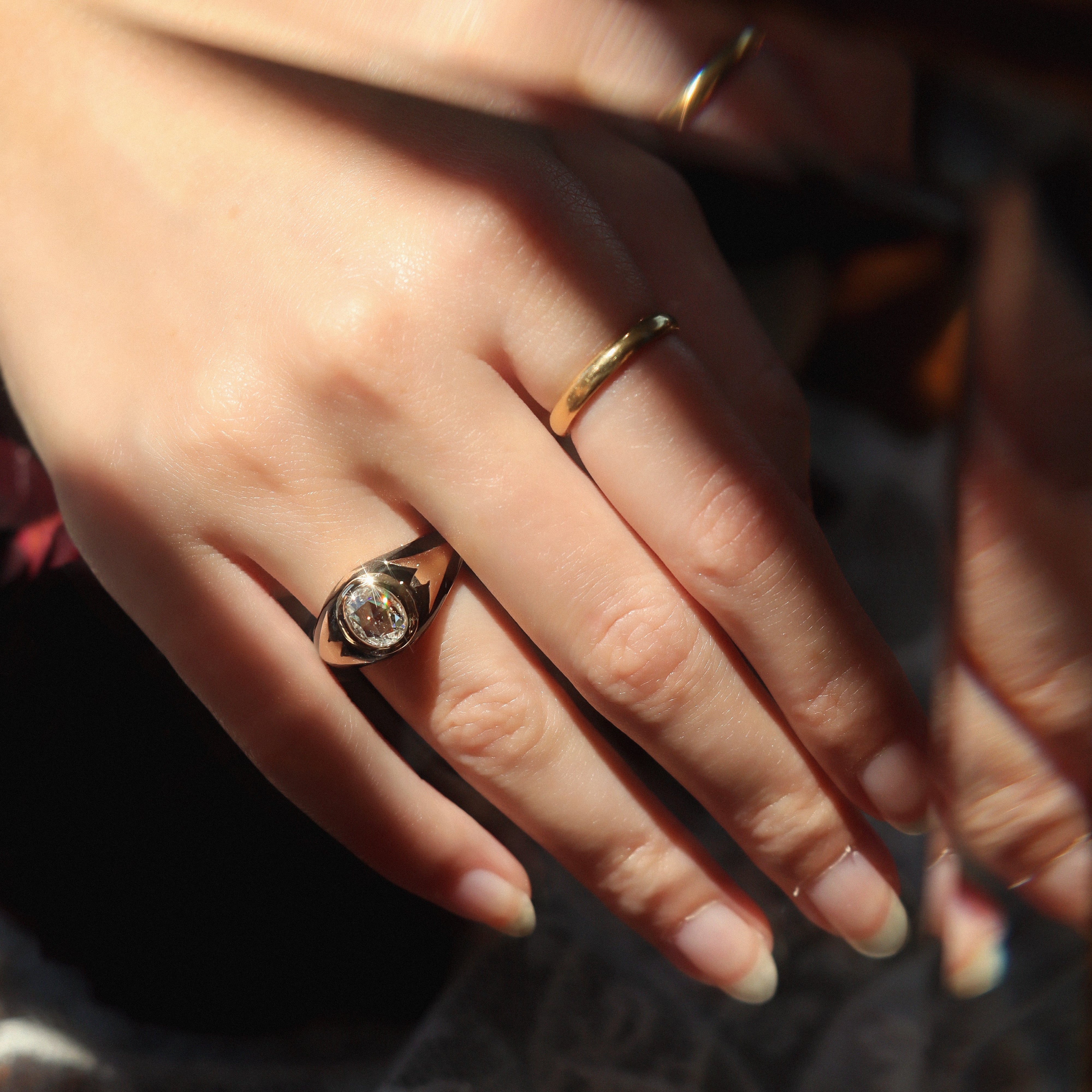 ANTIQUE diamond engagement ring
