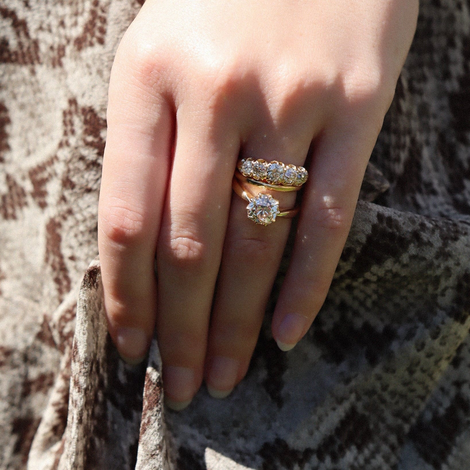 AB MADE diamond engagement ring