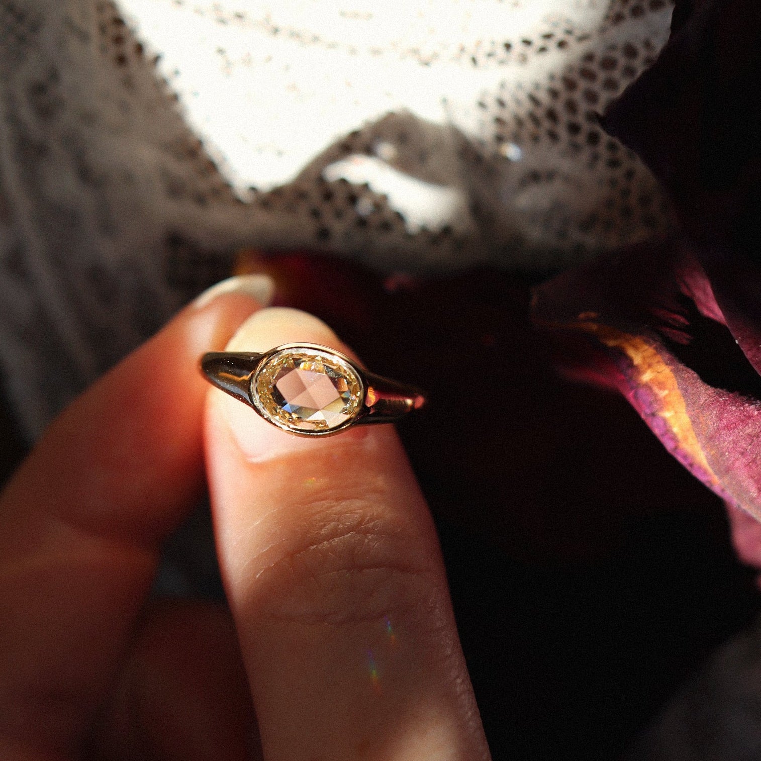 AB MADE diamond engagement ring