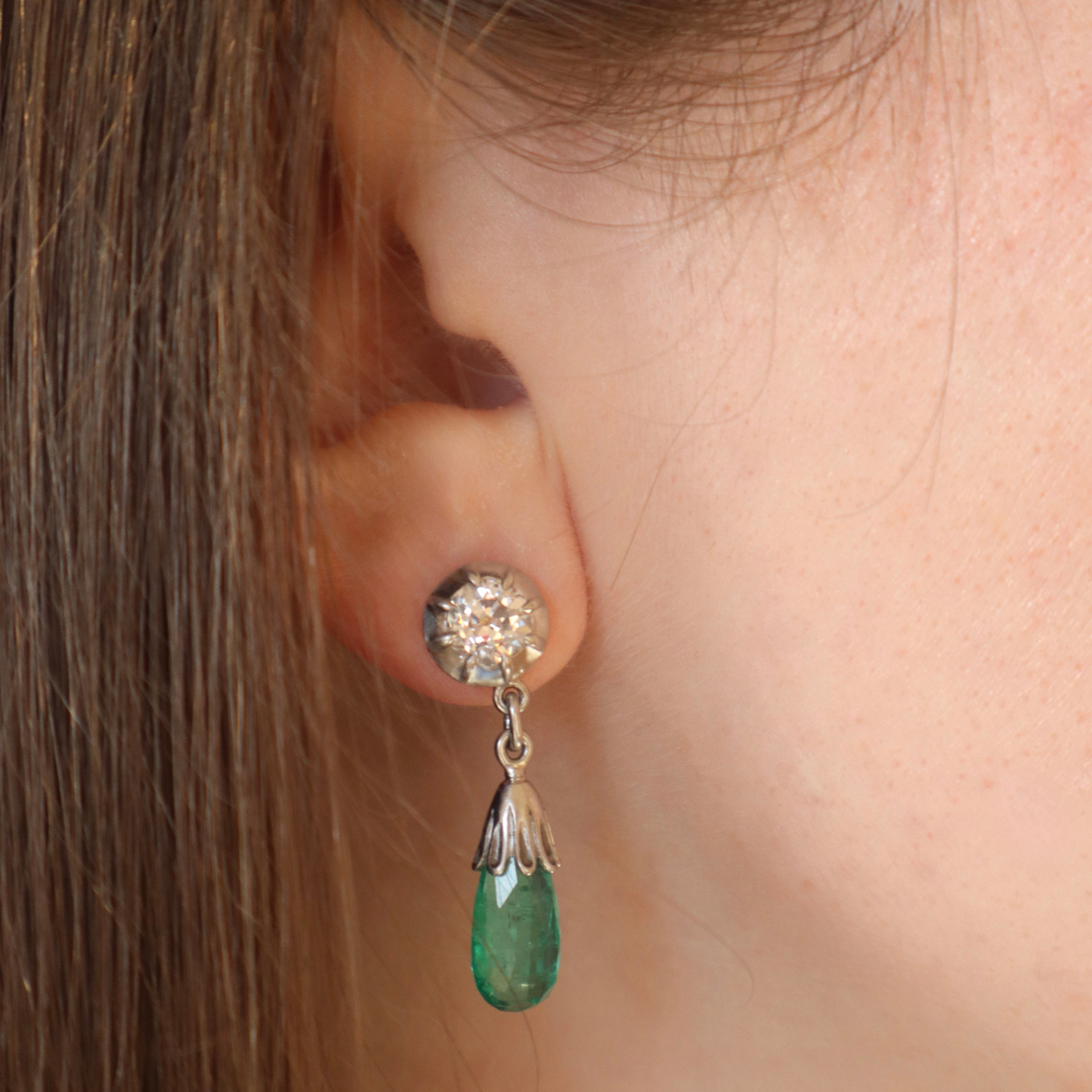 AB MADE diamond with gemstone