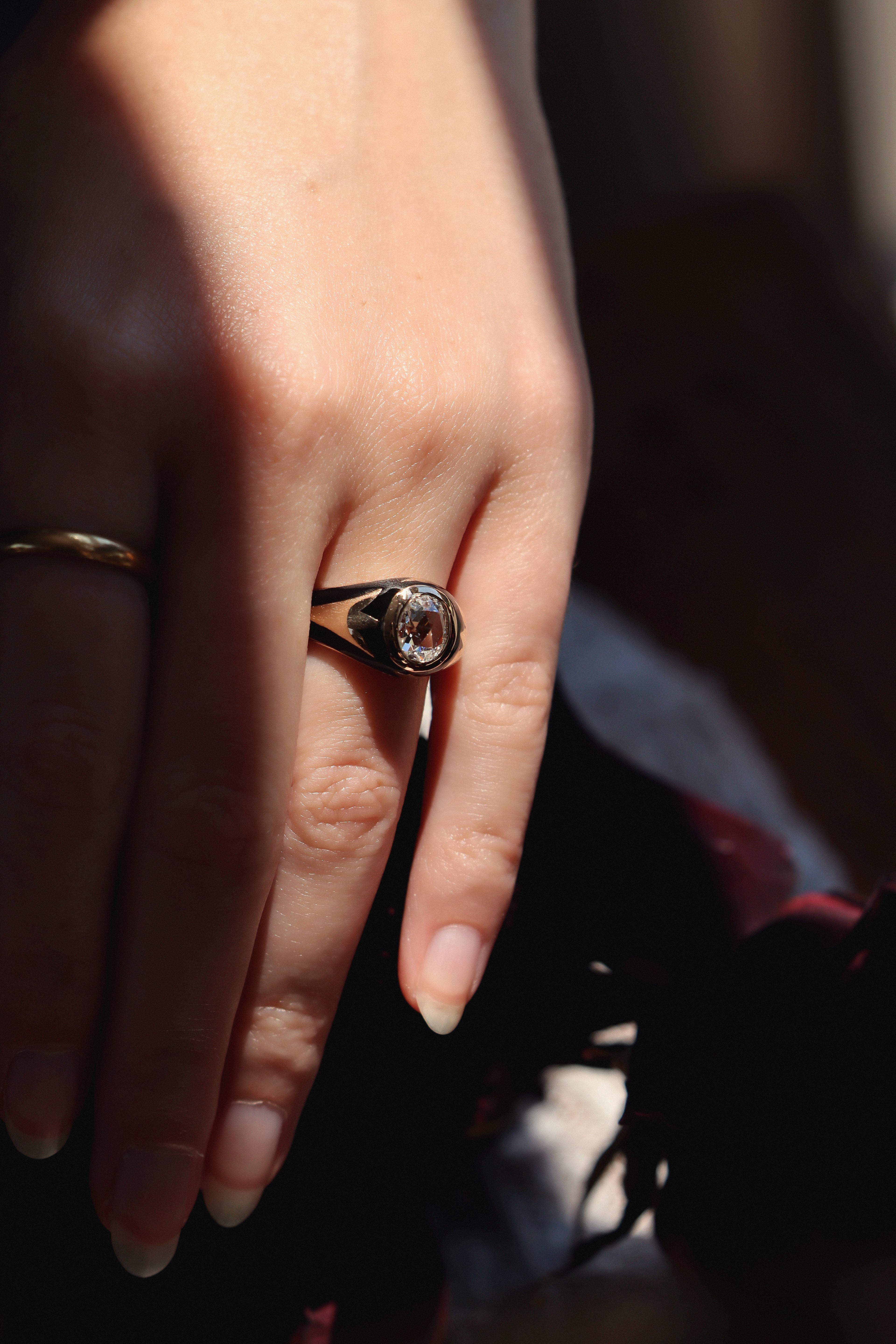 Rose cut diamond Rings