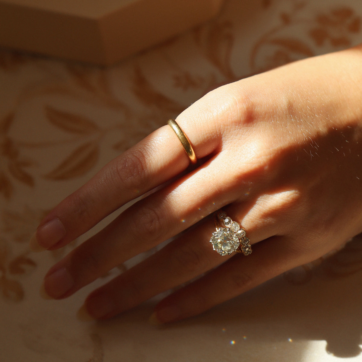 J-K-L color diamond Wedding Bands