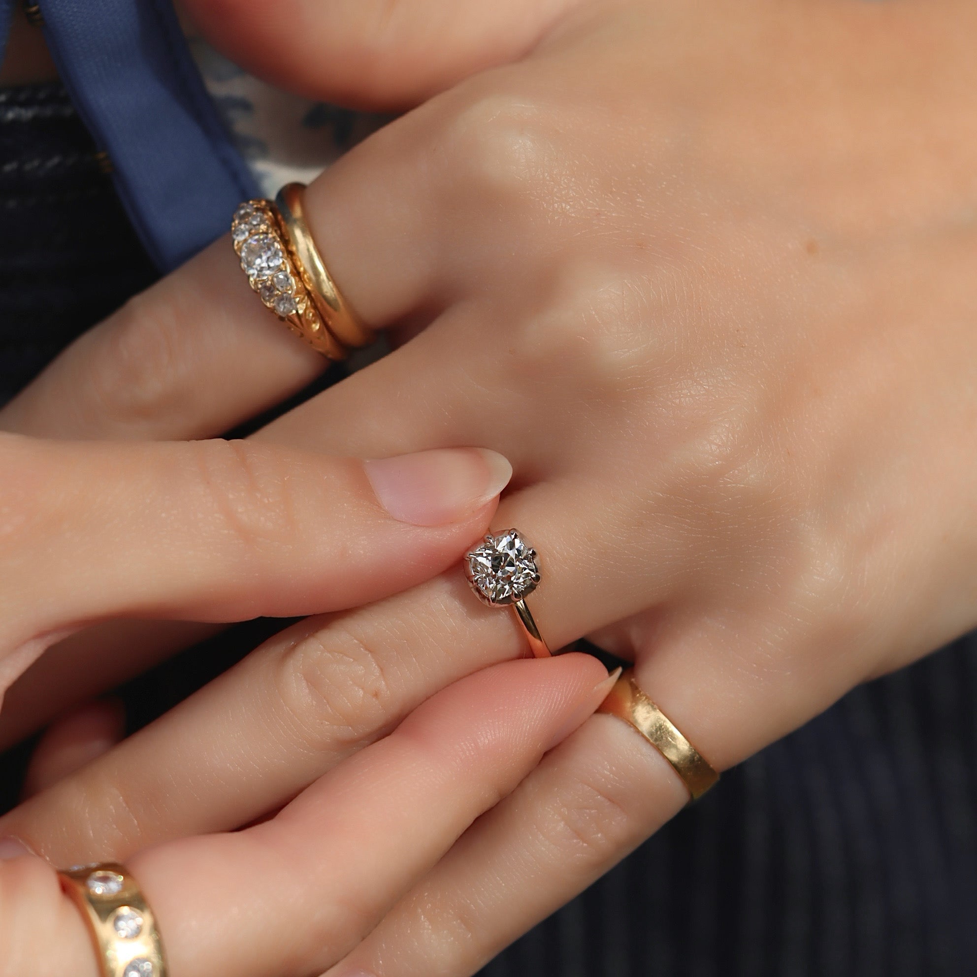 AB MADE diamond engagement ring