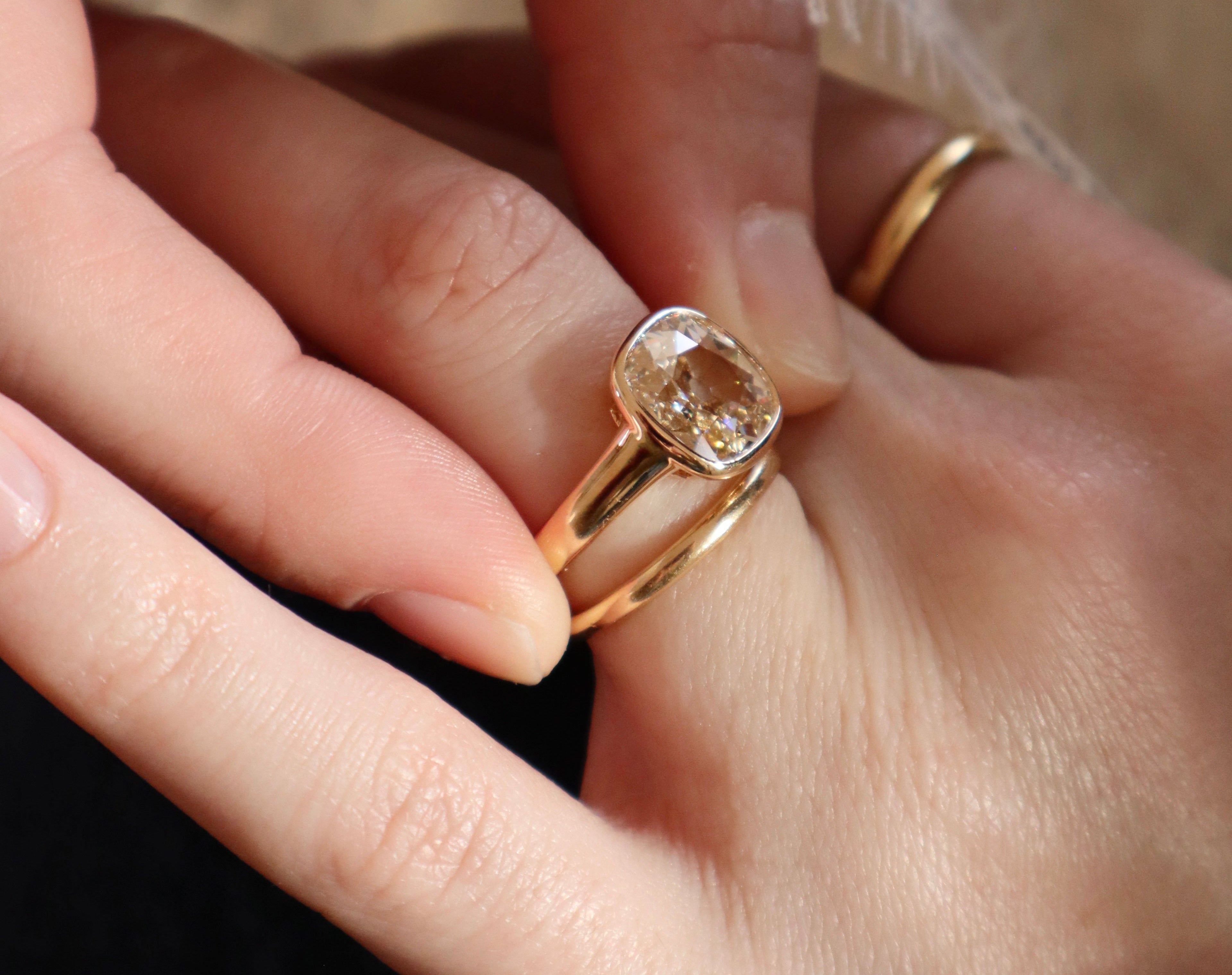 J-K-L color VVS clarity diamond Rings