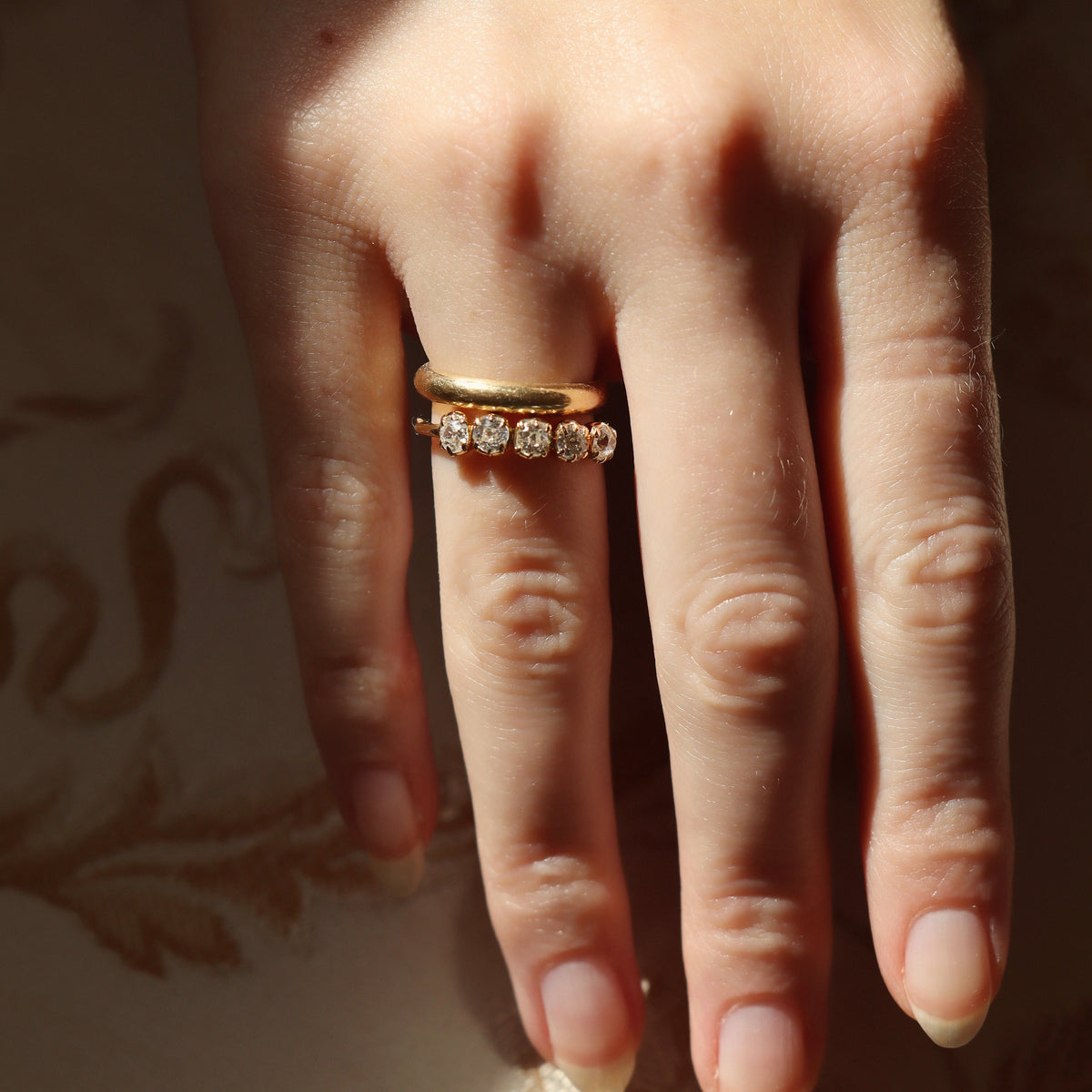 J-K-L color VS clarity Wedding Bands