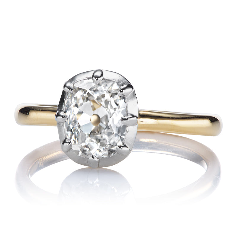 1.11ct Old Mine Cut Diamond diamond engagement ring