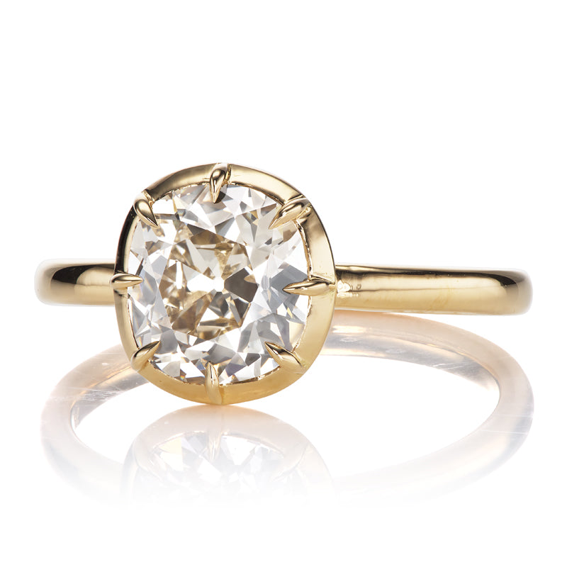 1.63ct Old Mine Cut Diamond diamond engagement ring