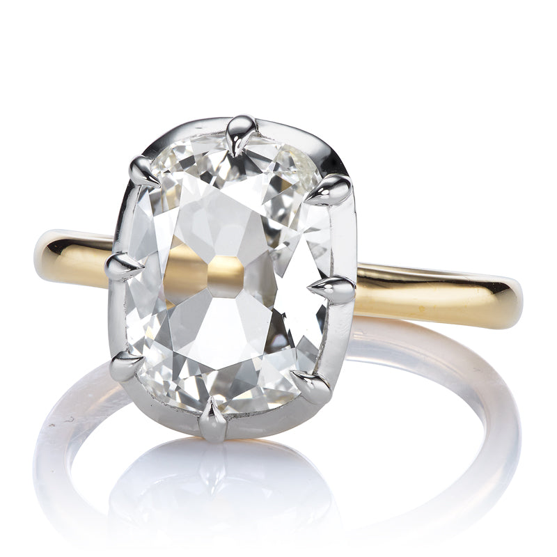 2.02 Old Mine Cut Diamond diamond engagement ring