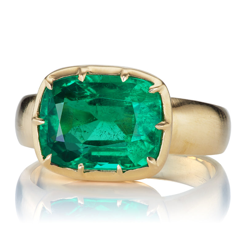 3.93ct Zambian emerald diamond with gemstone