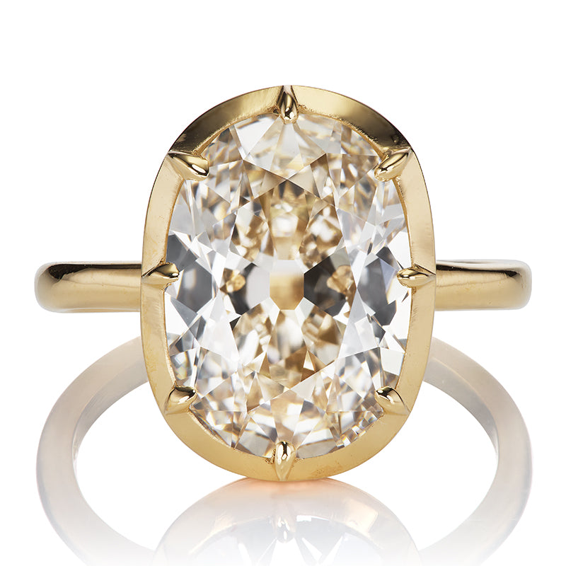 Incredible Elongated Cushion Cut Champagne Diamond