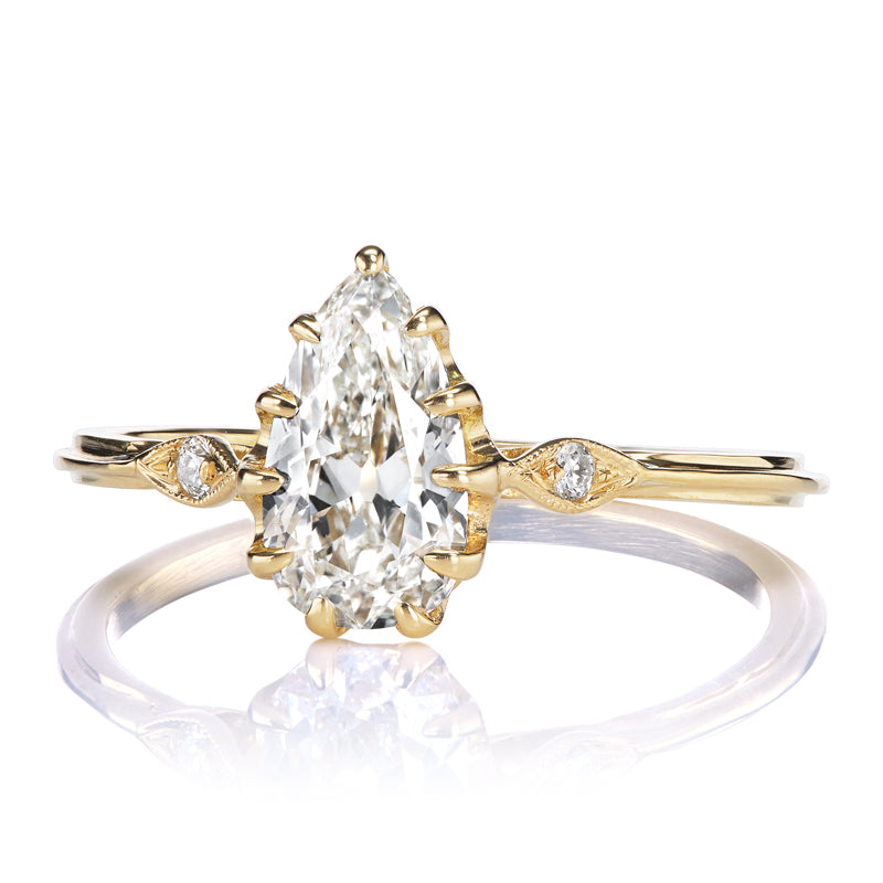1.12ct Pear Cut Diamond diamond engagement ring