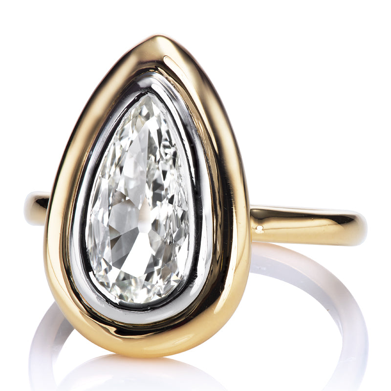 1.42 Pear Cut Diamond diamond engagement ring