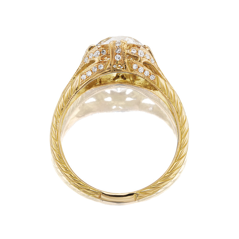 M-Z color SI-I clarity diamond Rings