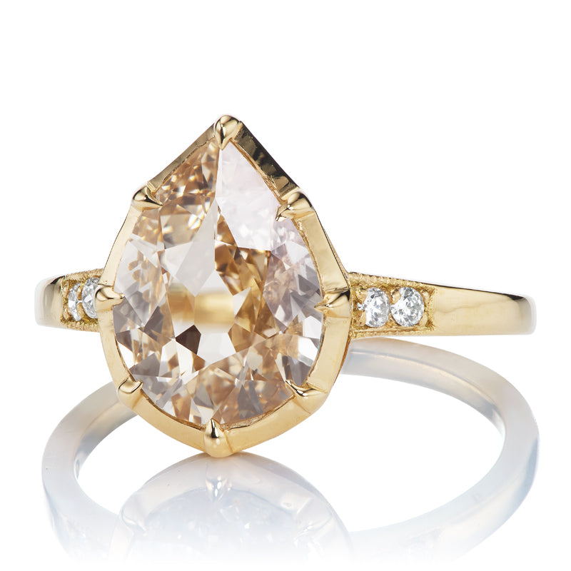 1.71ct Pear Cut Diamond diamond engagement ring