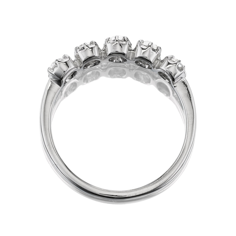 Old Mine Cut Half Hoop diamond