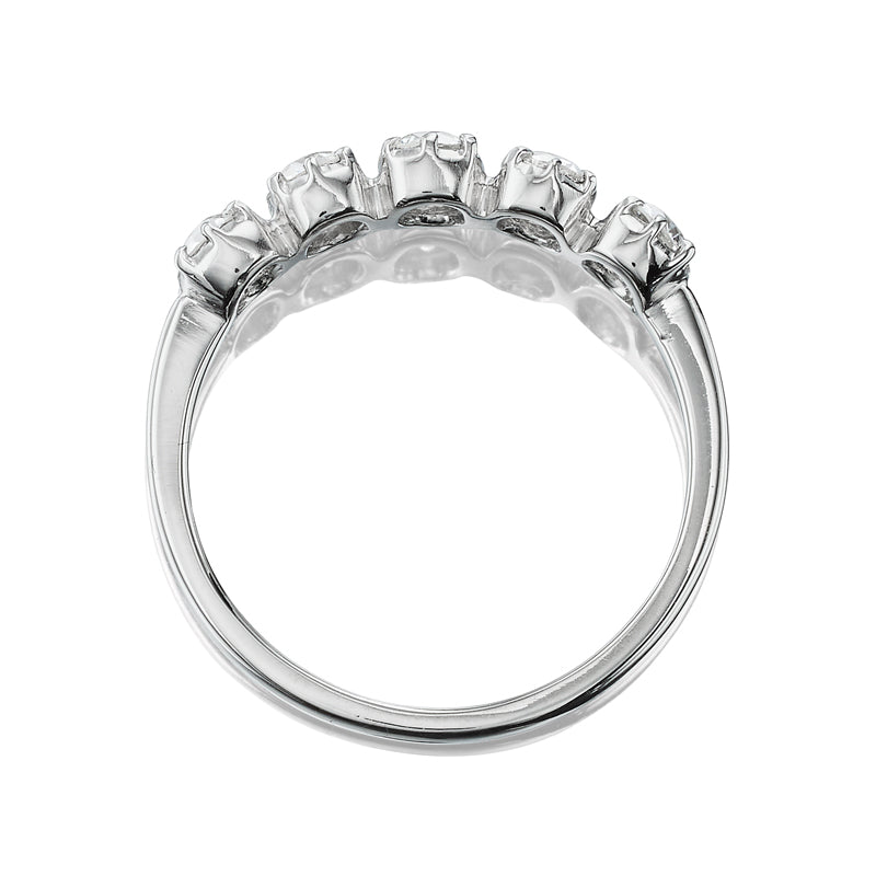 Old Mine Cut Half Hoop diamond