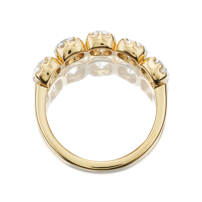 Old Mine Cut Diamond Band diamond