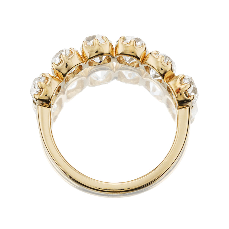 Old Mine Cut Diamond Band diamond