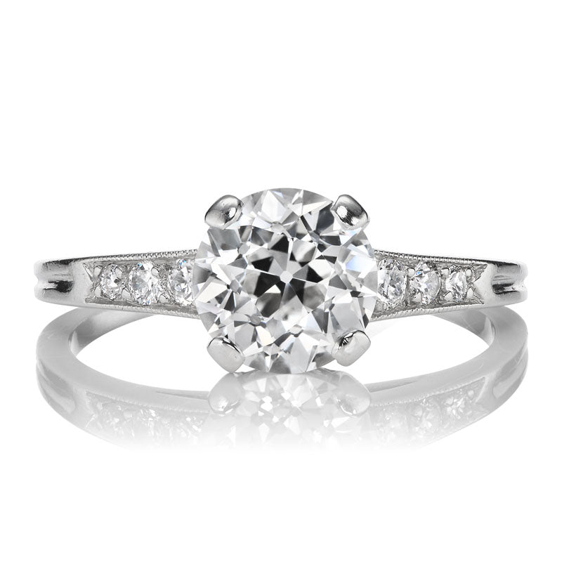 Antique Tiffany & Co Engagement Ring with Bright White OEC Diamond