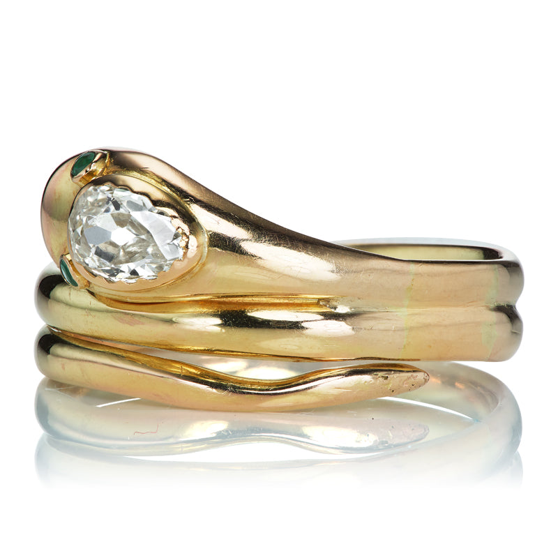 Antique Snake Ring diamond