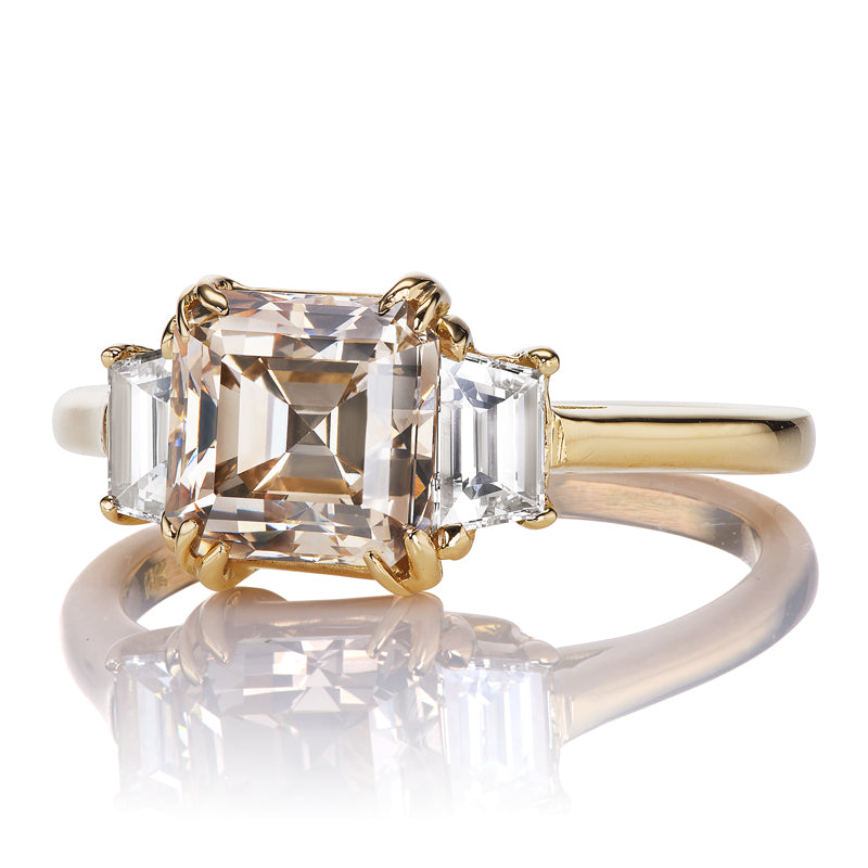 1.64ct Asscher Cut Diamond diamond engagement ring