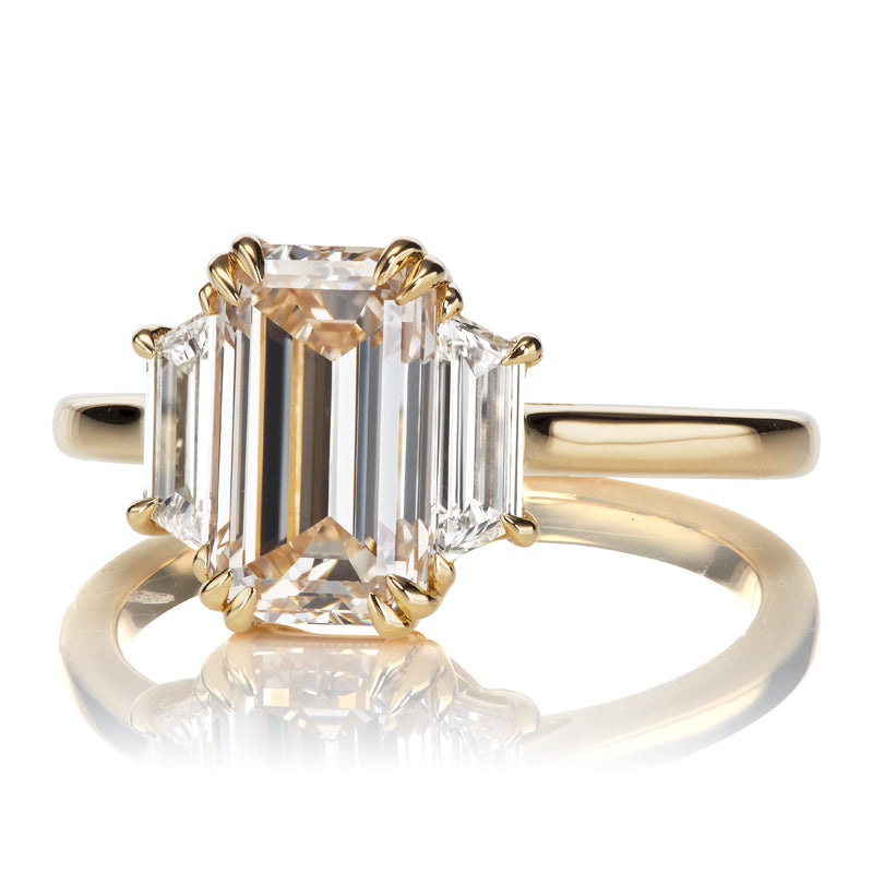 2.26ct Emerald Cut Diamond diamond engagement ring