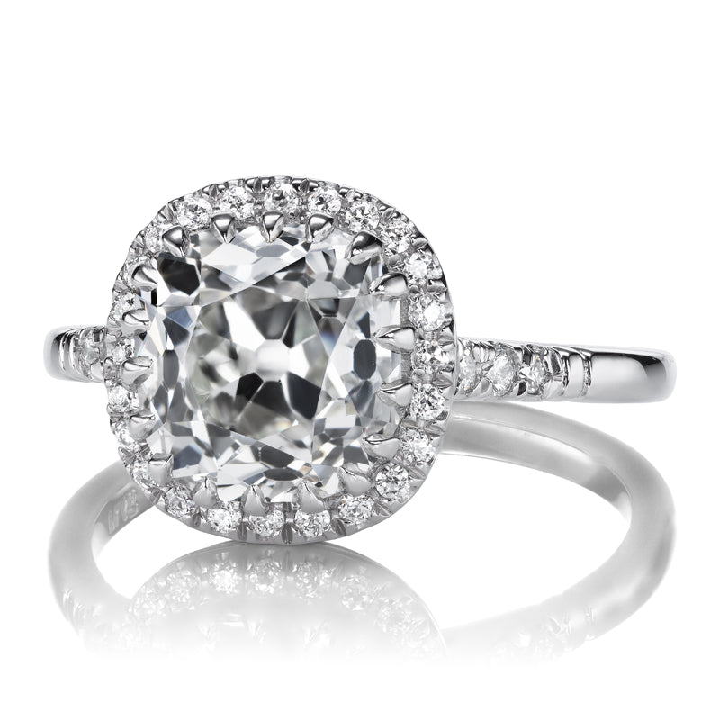 3.00ct Old Mine Cut Diamond Ring diamond