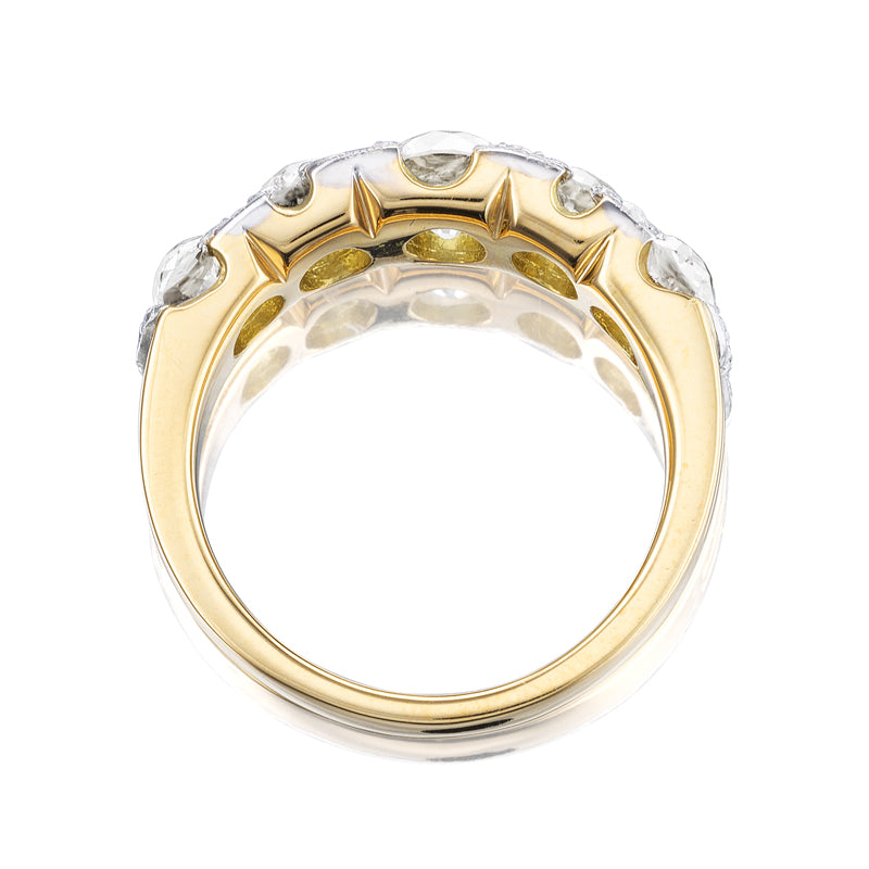 OEC Diamond Half Hoop diamond engagement ring