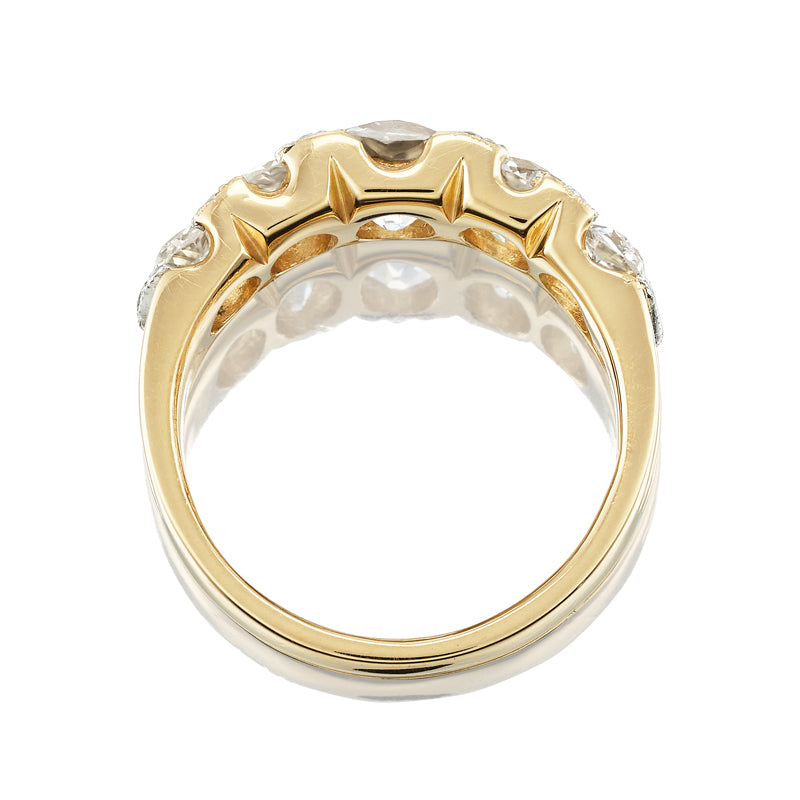 0.95ct Old Mine Cut Diamond diamond engagement ring