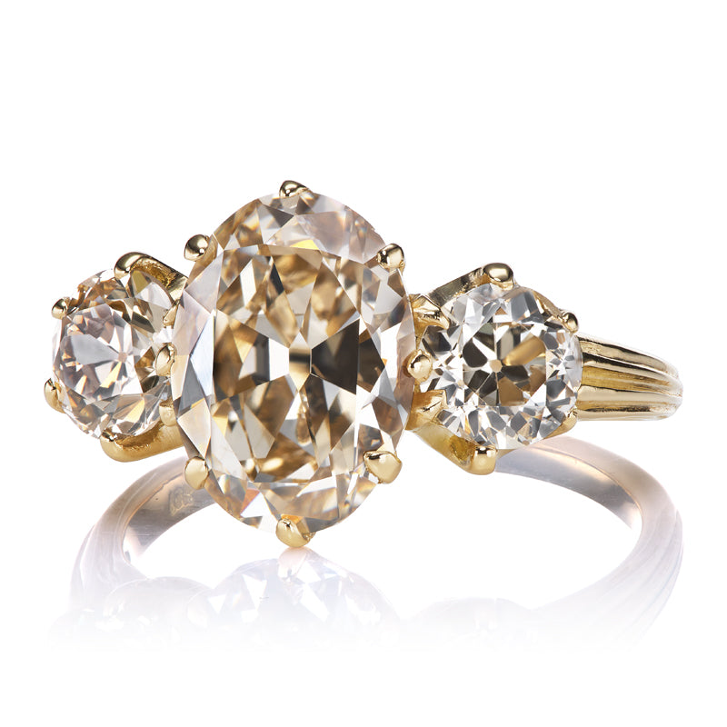 2.82ct Oval Cut Diamond diamond engagement ring