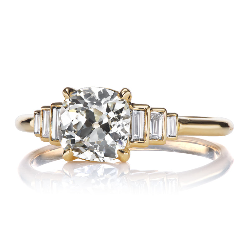 1.21ct Old Mine Cut Diamond diamond engagement ring