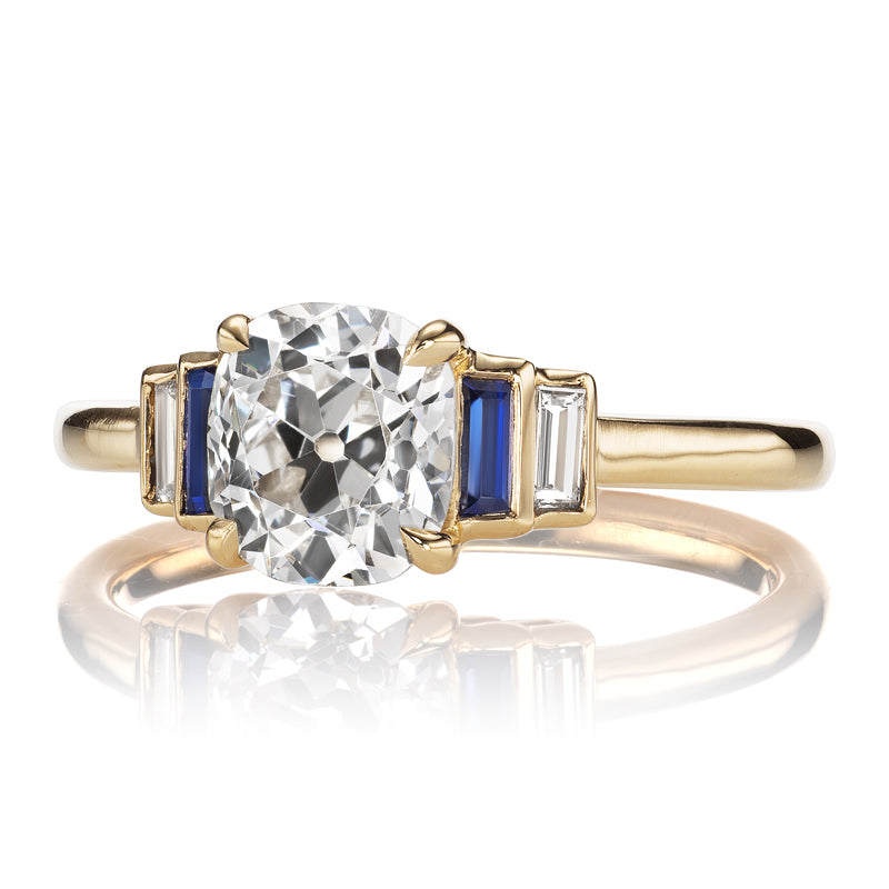 1-2 Carats gemstones vintage engagement ring