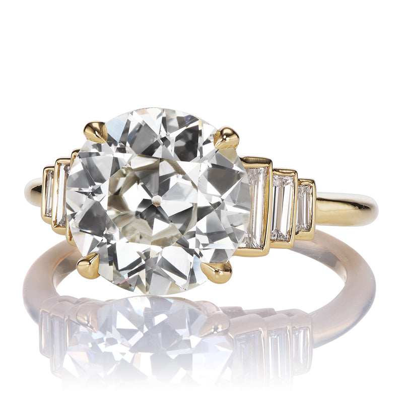 3.50ct Old European Cut Diamond diamond engagement ring