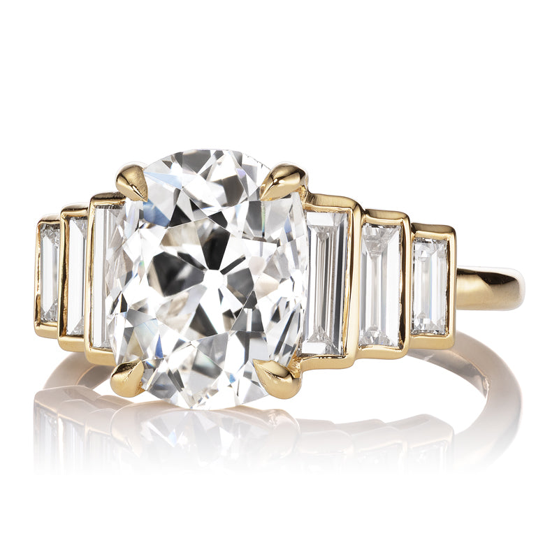 3-4 Carats vintage engagement ring