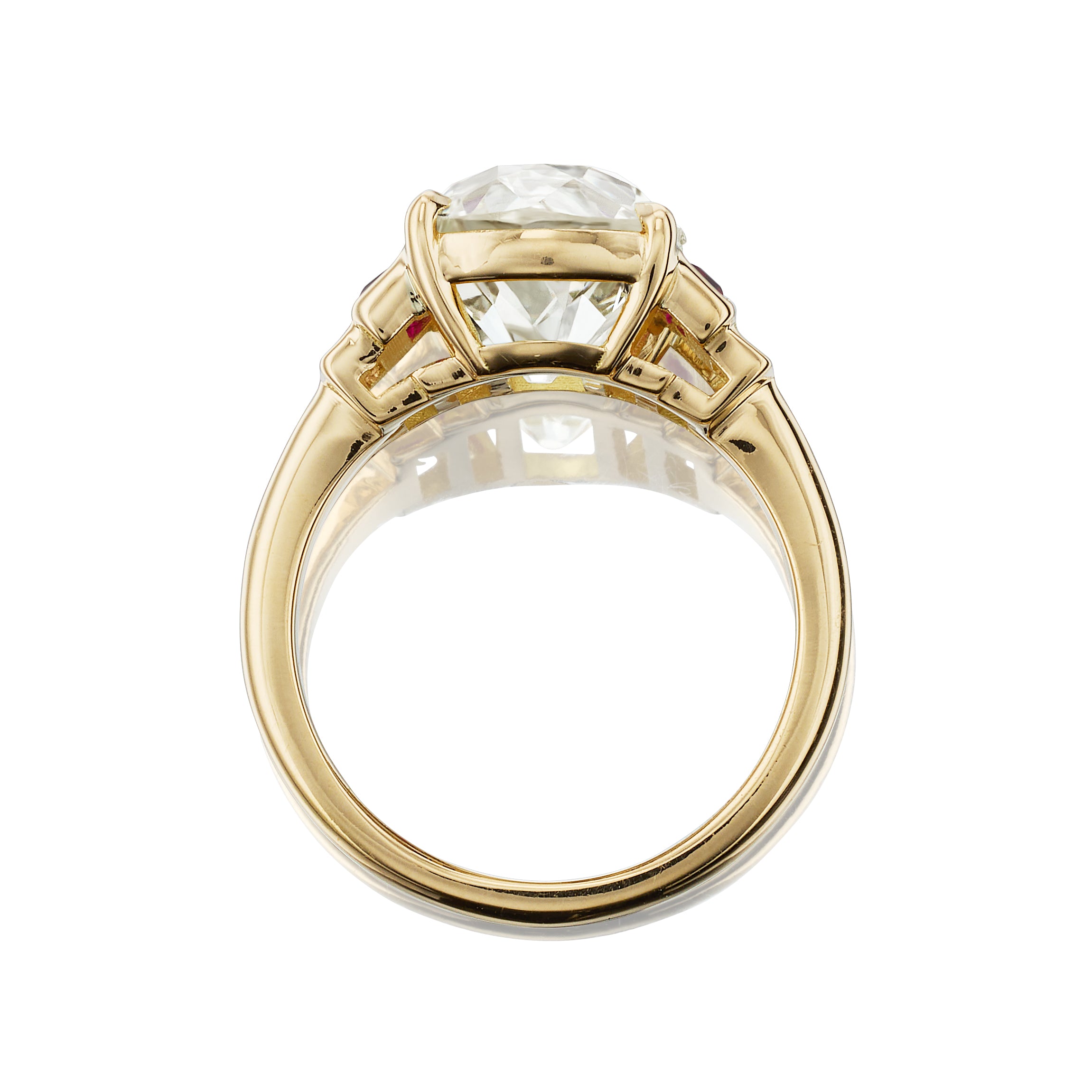 3-4 Carats gemstones vintage engagement ring