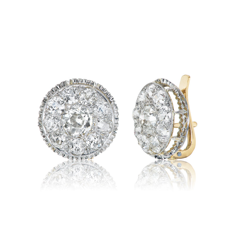 Edwardian Disc Style Earrings
