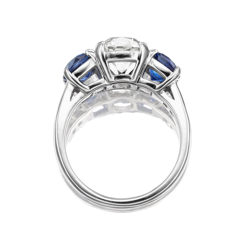 j-k-l color, vs clarity diamond in platinum setting