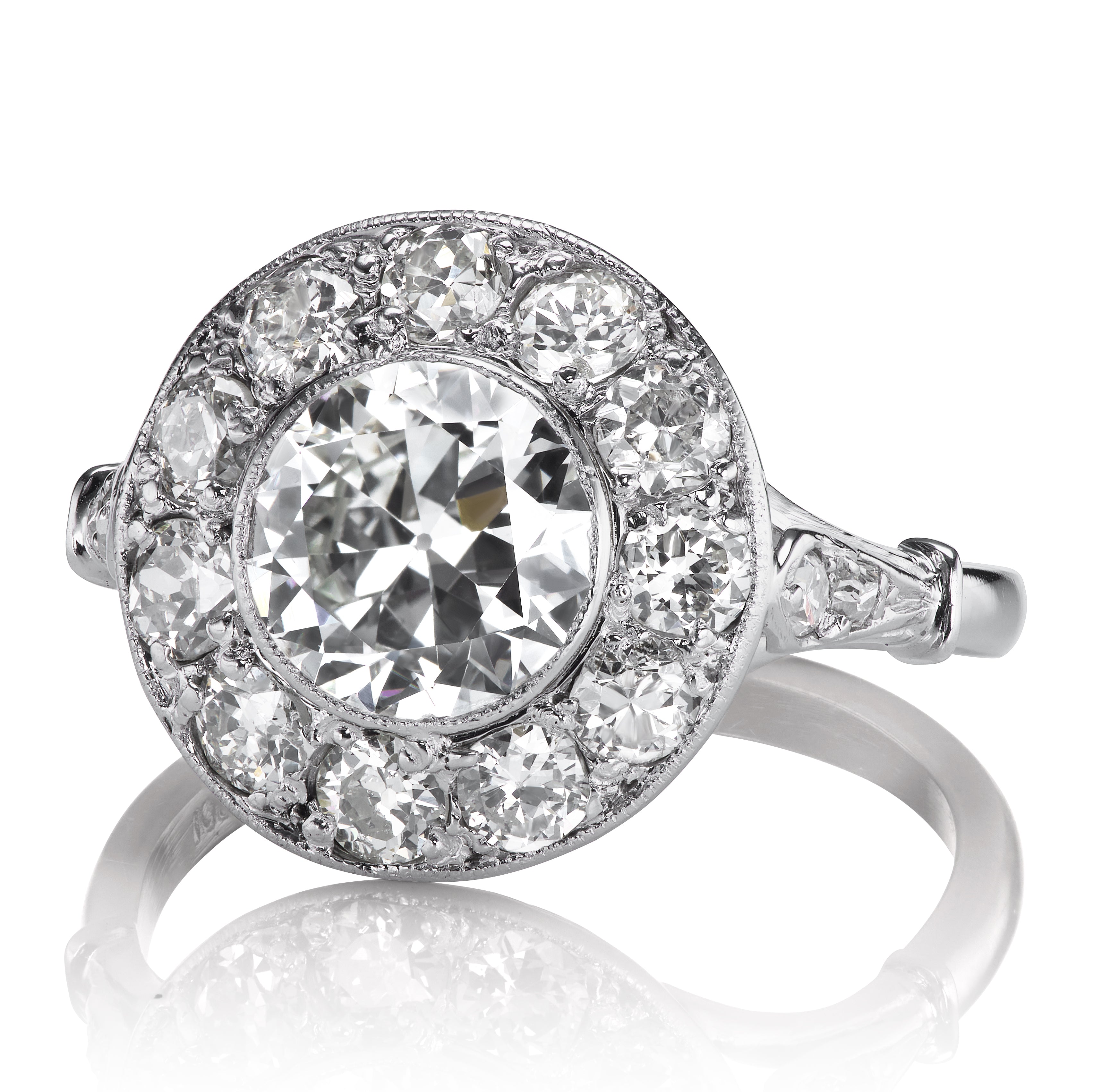 Vintage Edwardian Old European Cut Diamond Ring diamond