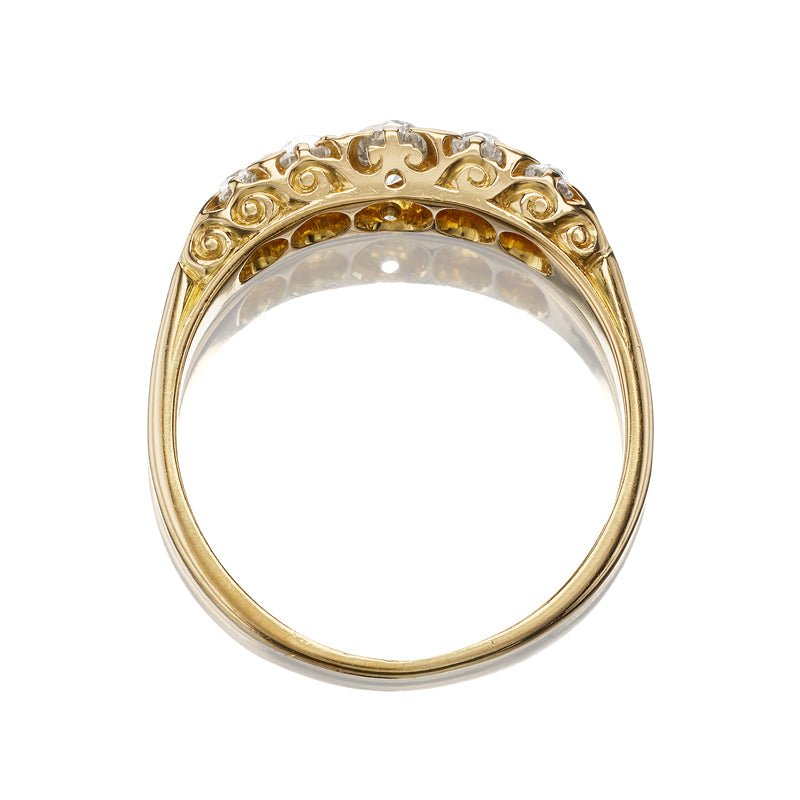 Antique Half Hoop Ring diamond