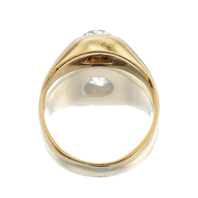 Antique Gypsy Ring diamond engagement ring