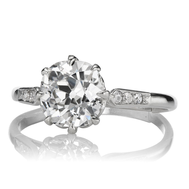 2.43ct Old Mine Cut Diamond diamond engagement ring