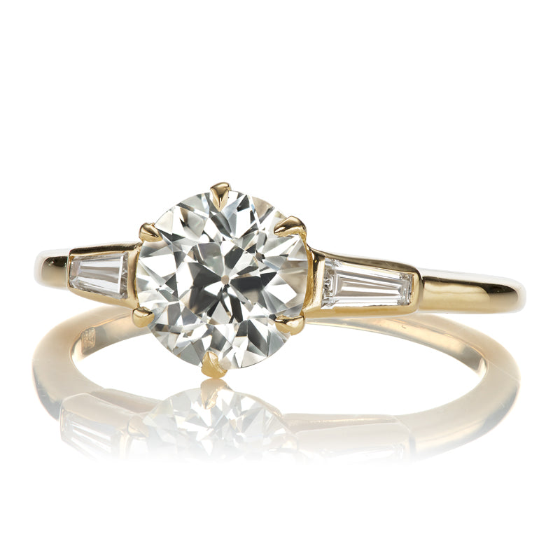 1.32ct old European cut diamond diamond engagement ring