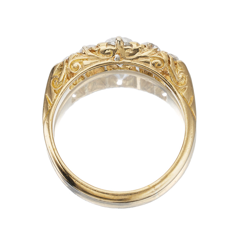 M-Z color SI-I clarity diamond Rings