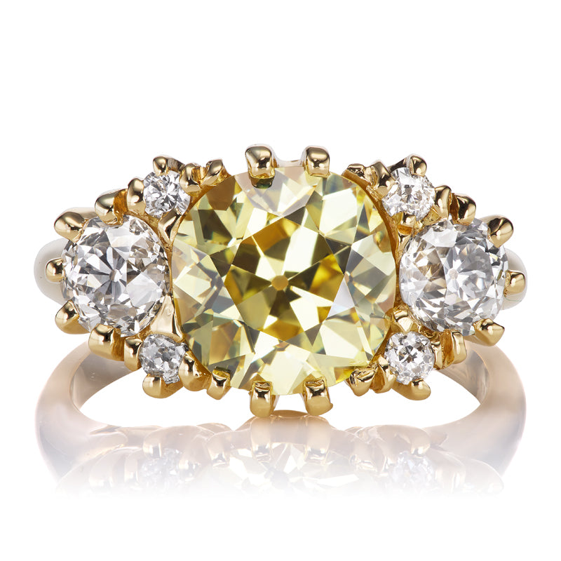 Antique Tiffany & Co. Fancy Intense Yellow Diamond Ring