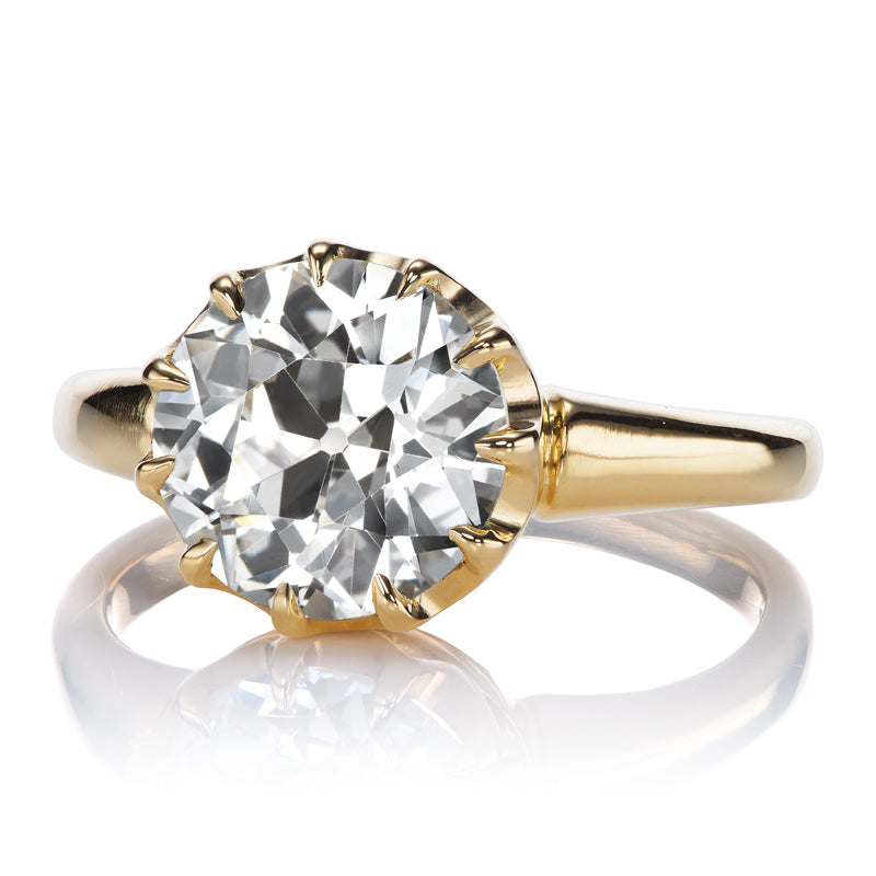 2.84ct Old European Cut Diamond diamond engagement ring