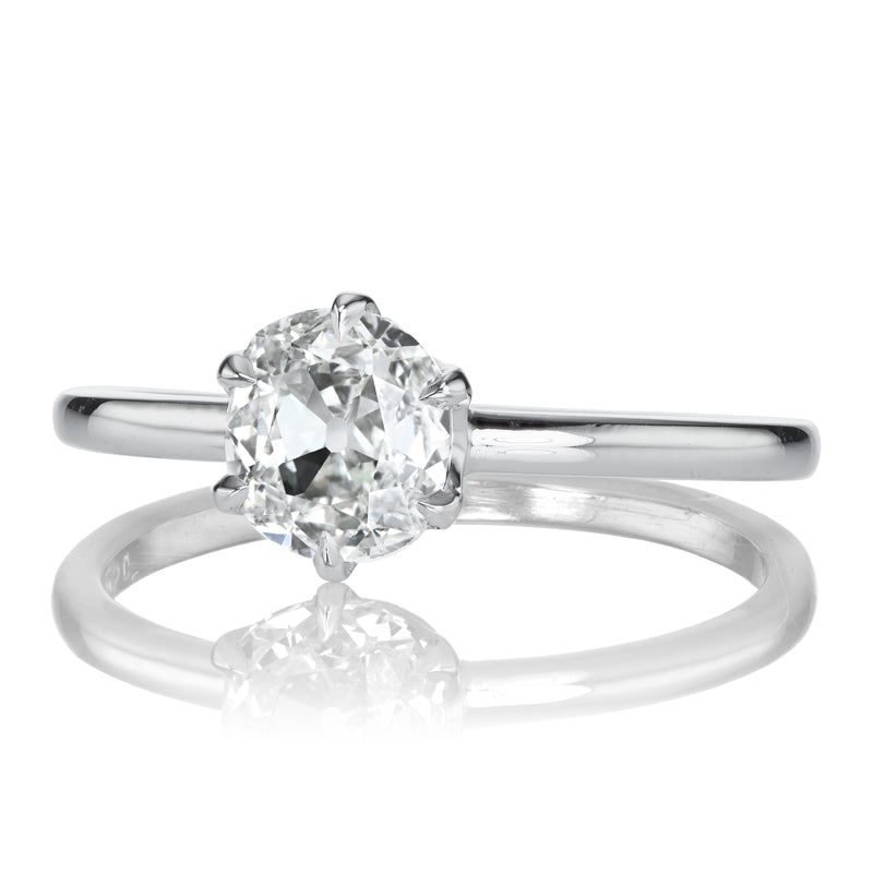 0.92ct Old Mine Cut Diamond diamond engagement ring