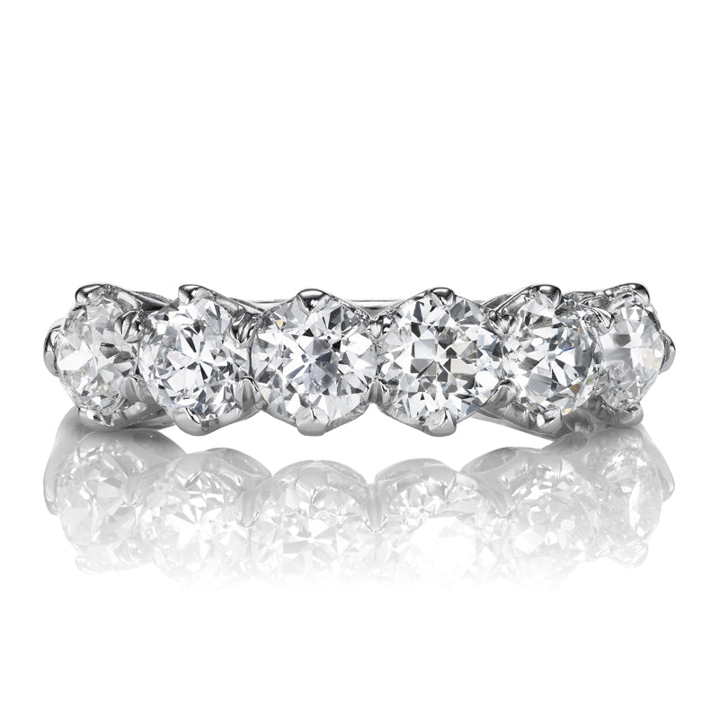 Six Stone Old Cut Diamond Band