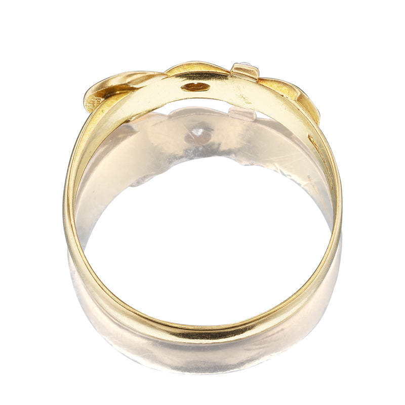 Antique Buckle Ring diamond engagement ring