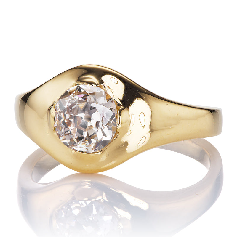 0.85ct Transitional Cut Diamond diamond engagement ring